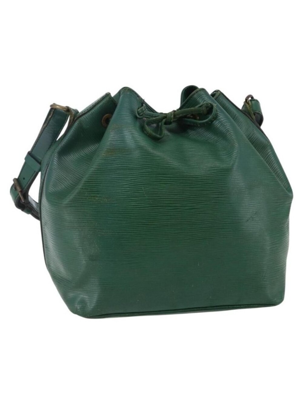 Authentic LOUIS VUITTON Epi Petit Noe Shoulder Bag Green M44104 LV